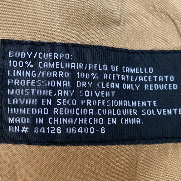 Stafford Executive 100% Camel Hair Sport Coat Blazer Jacket Size 44R - Picture 8 of 16